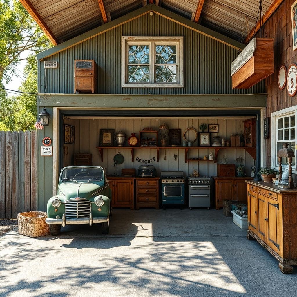 Vintage Outdoor Garage design example 4