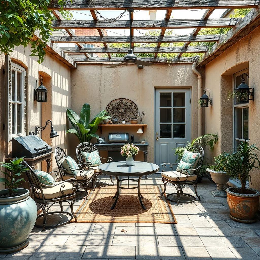 Vintage Outdoor Patio design example 2