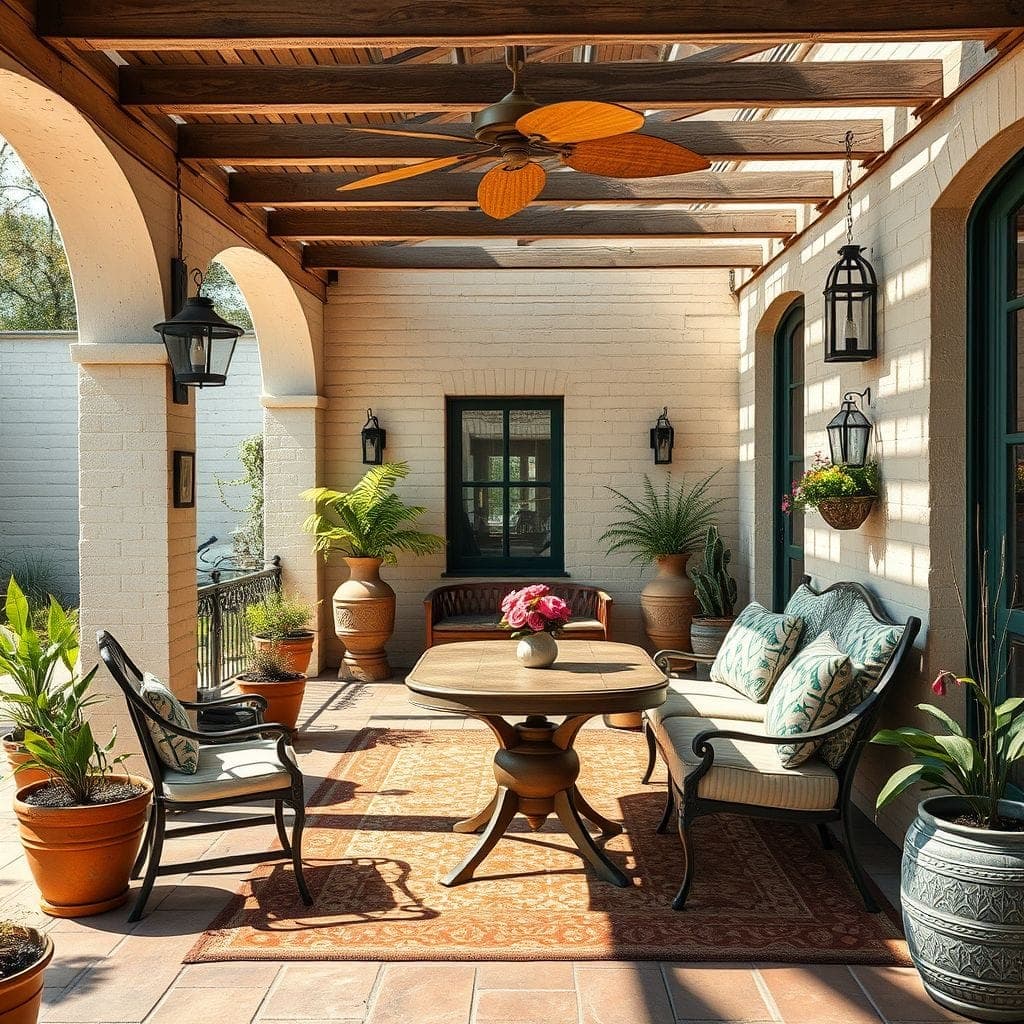 Vintage Outdoor Patio design example 3