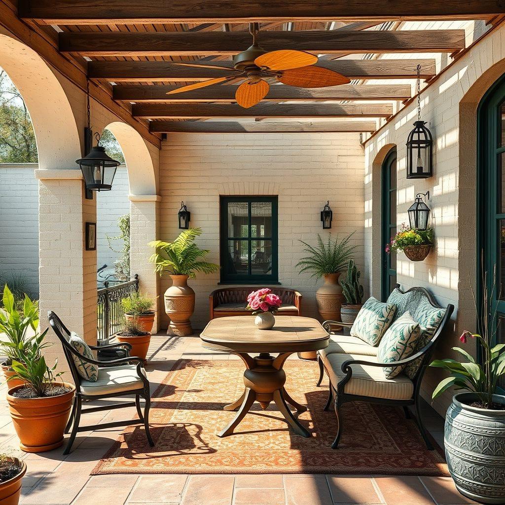 Vintage Outdoor Patio design example 3