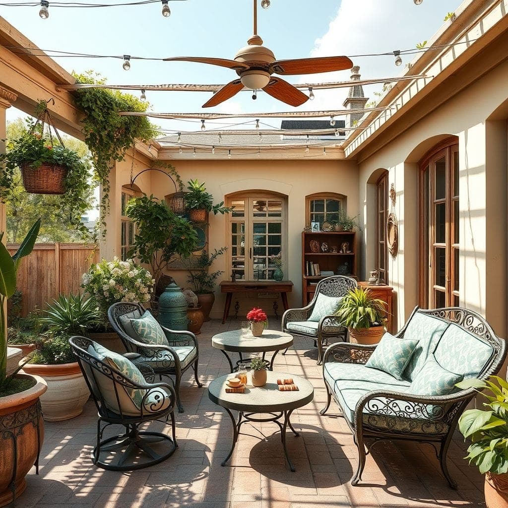 Vintage Outdoor Patio design example 4
