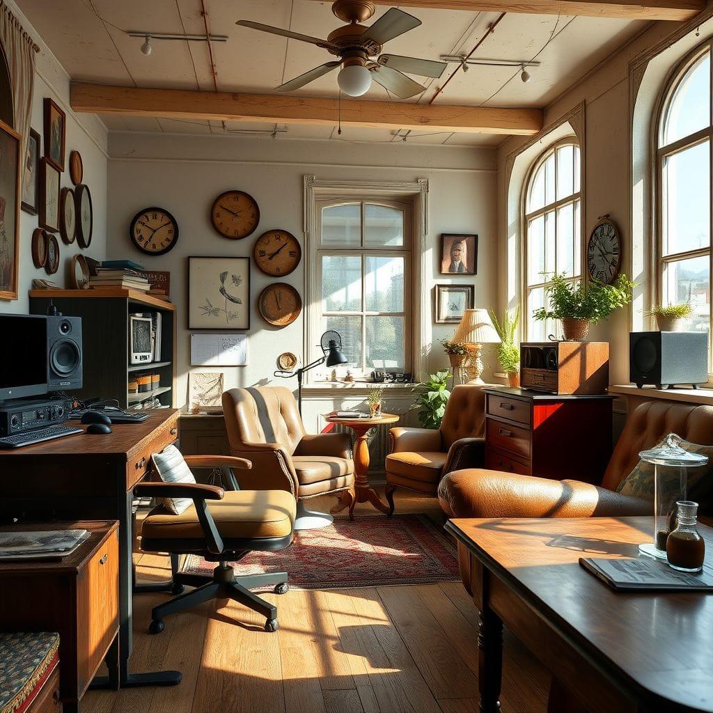 Vintage Podcast Studio design example 1