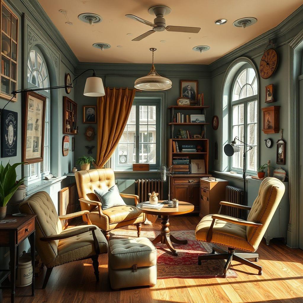 Vintage Podcast Studio design example 2