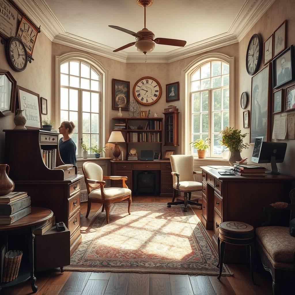 Vintage Study Room design example 4