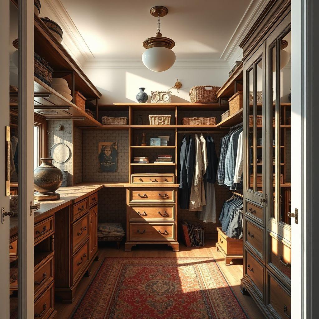 Vintage Walk-in Closet design example 4
