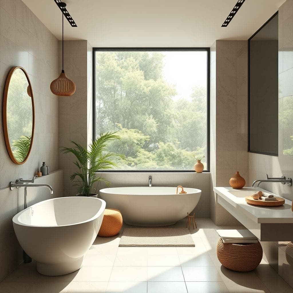 Zen Bathroom design example 1