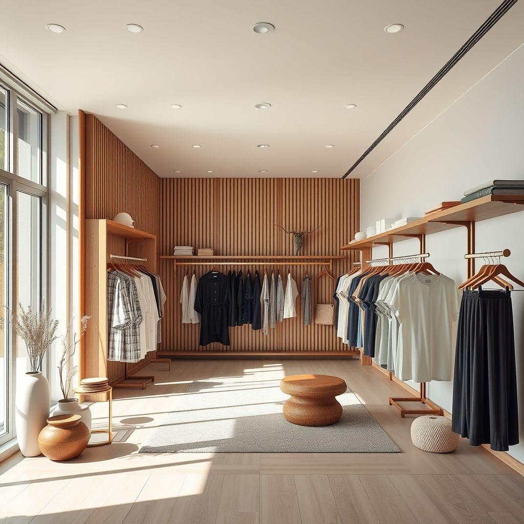 Zen Clothing Store design example 3