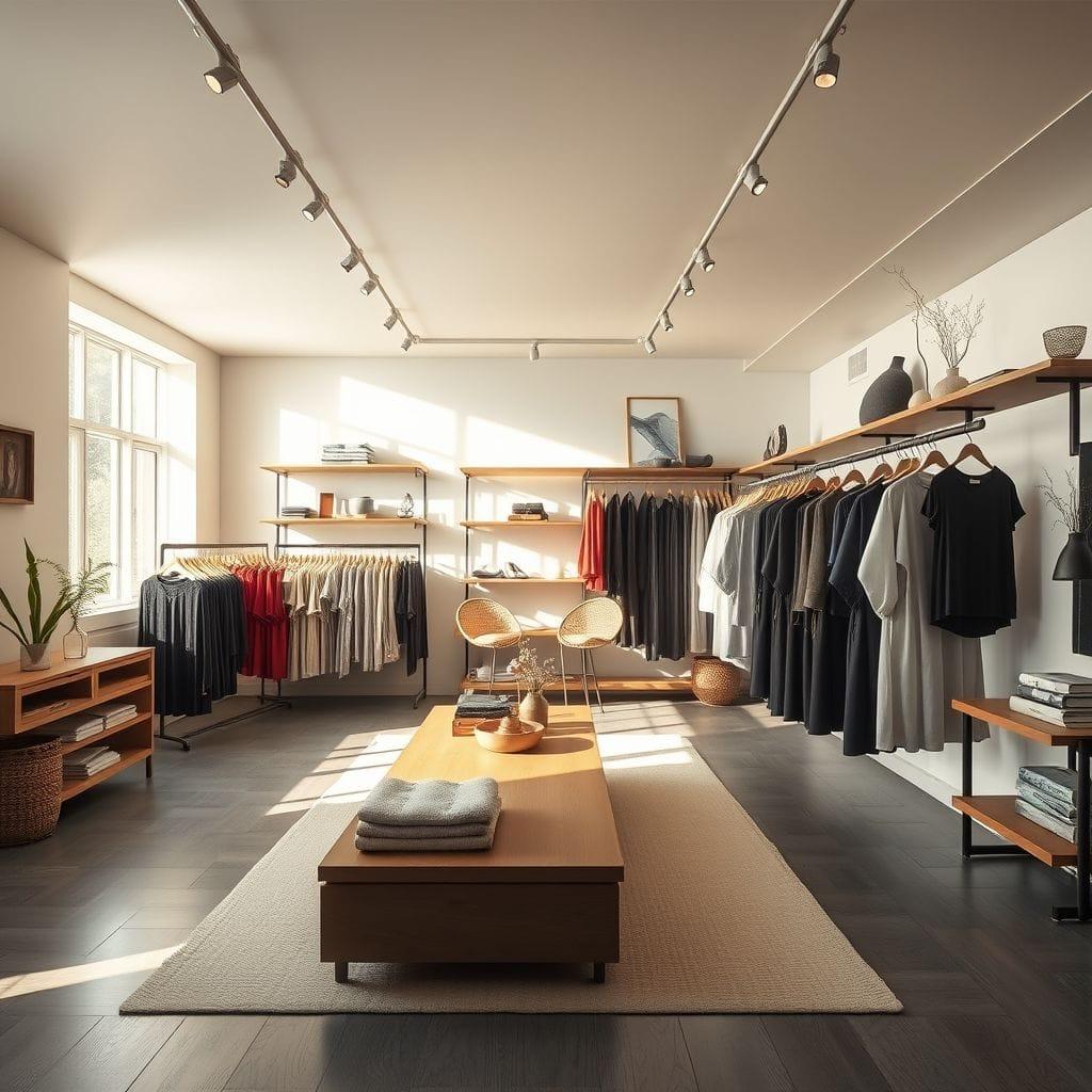 Zen Clothing Store design example 4