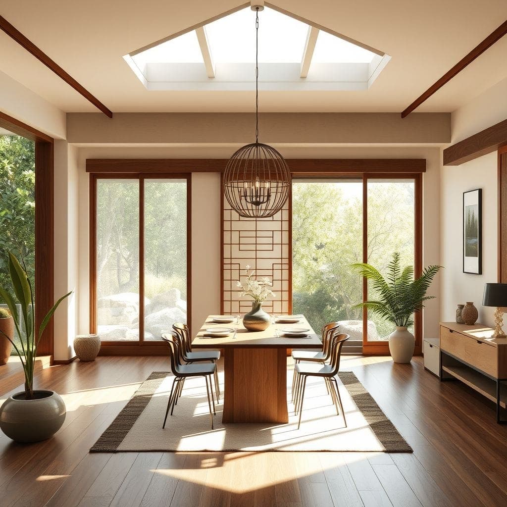 Zen Dining Room design example 1