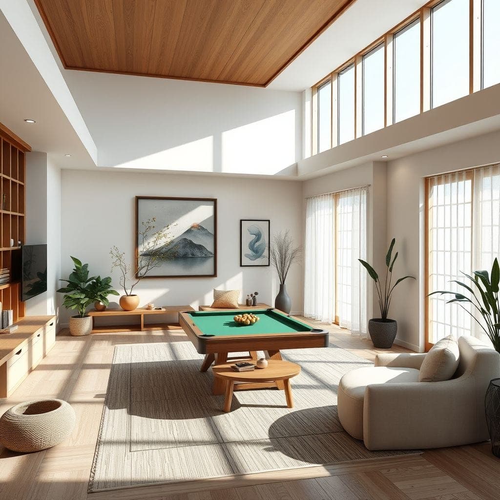 Zen Game Room design example 1