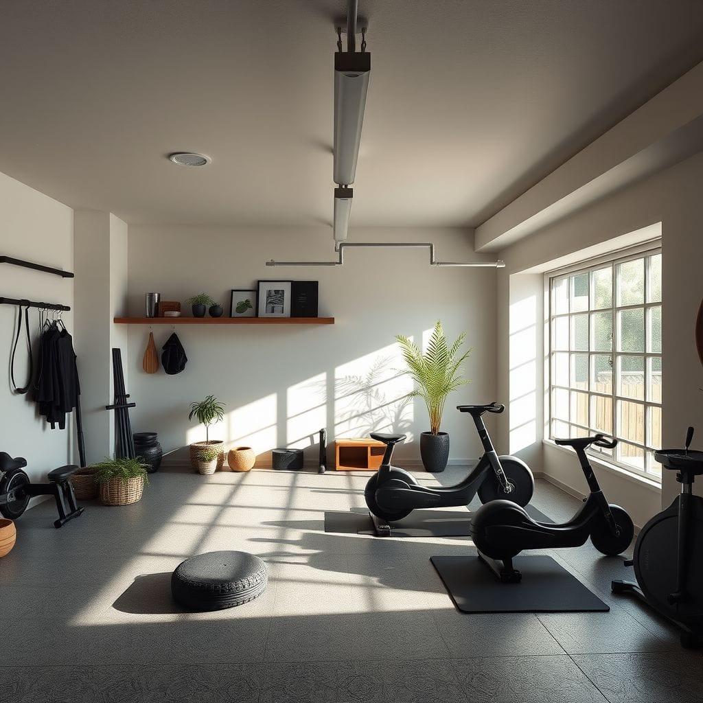 Zen Garage Gym design example 1