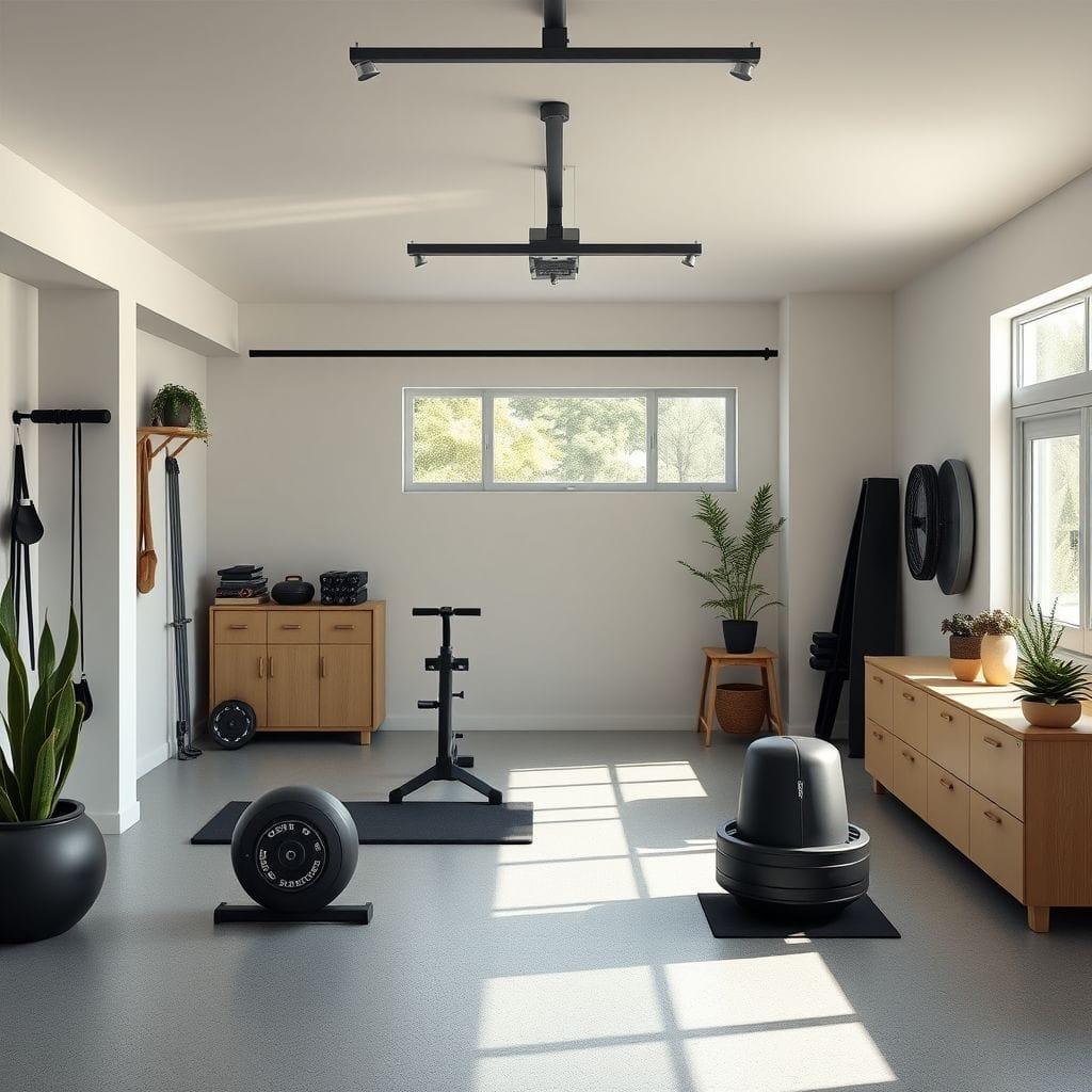 Zen Garage Gym design example 4