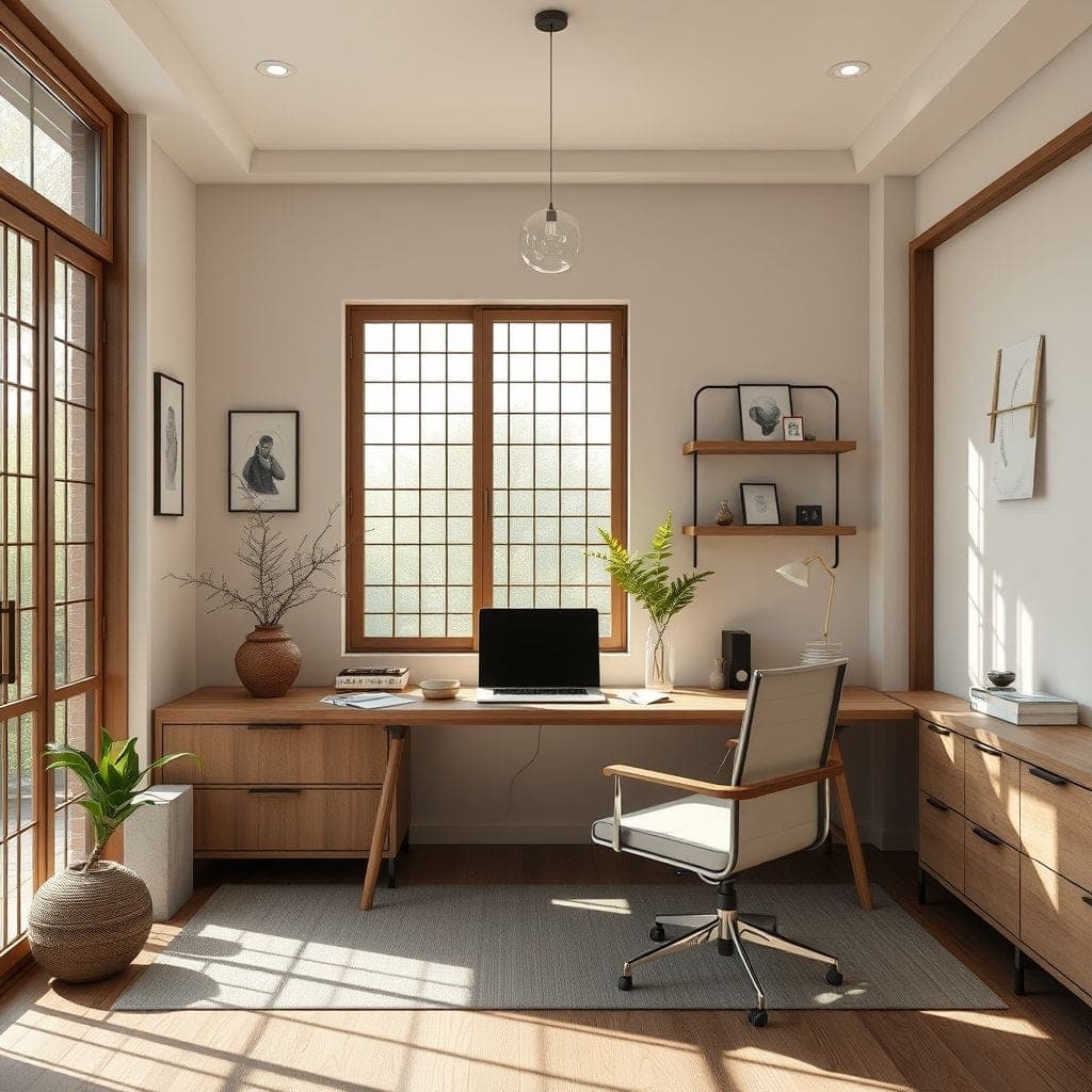 Zen Home Office design example 1