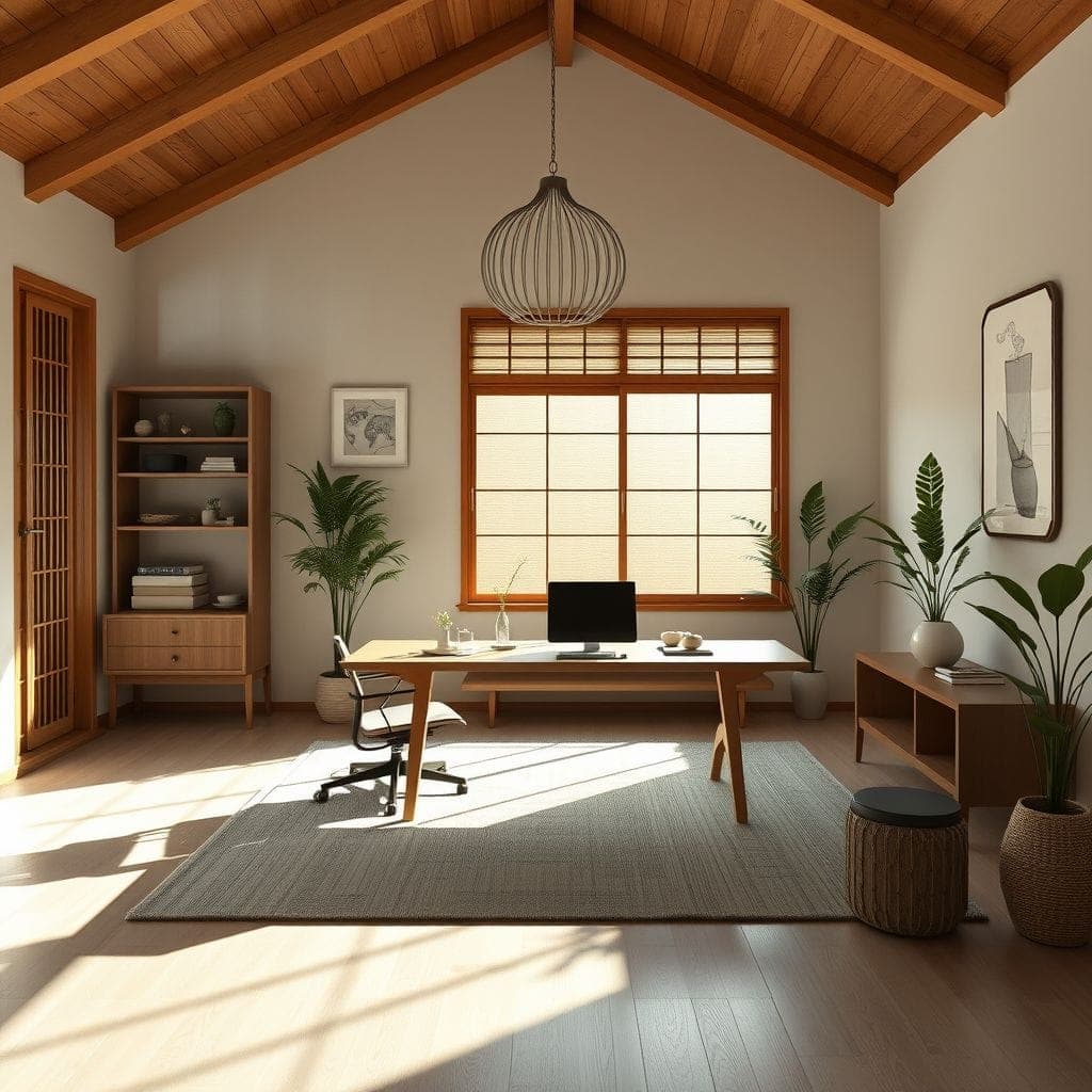 Zen Home Office design example 3