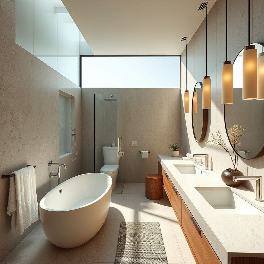 Zen Hotel Bathroom design example 2