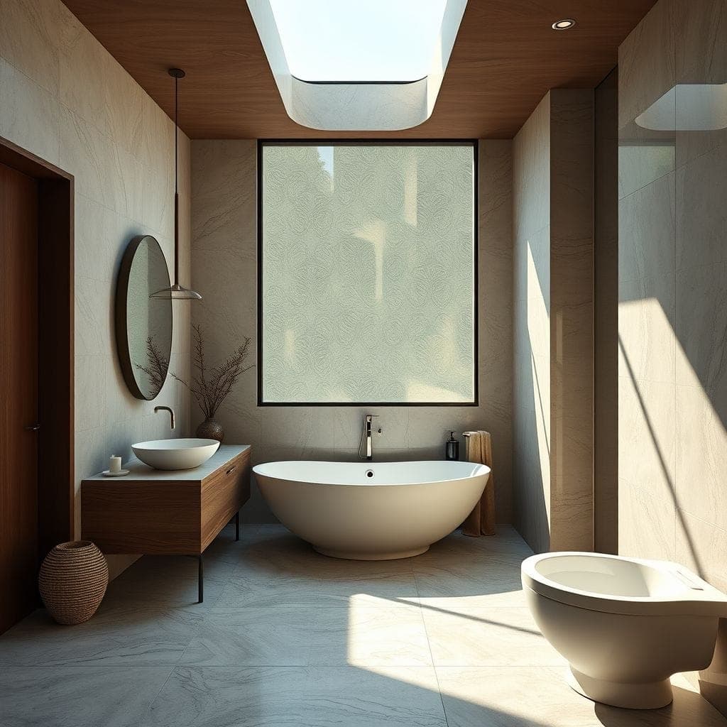 Zen Hotel Bathroom design example 3