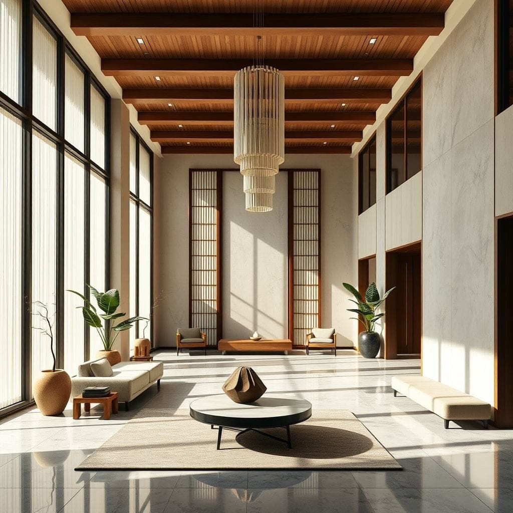 Zen Hotel Lobby design example 2