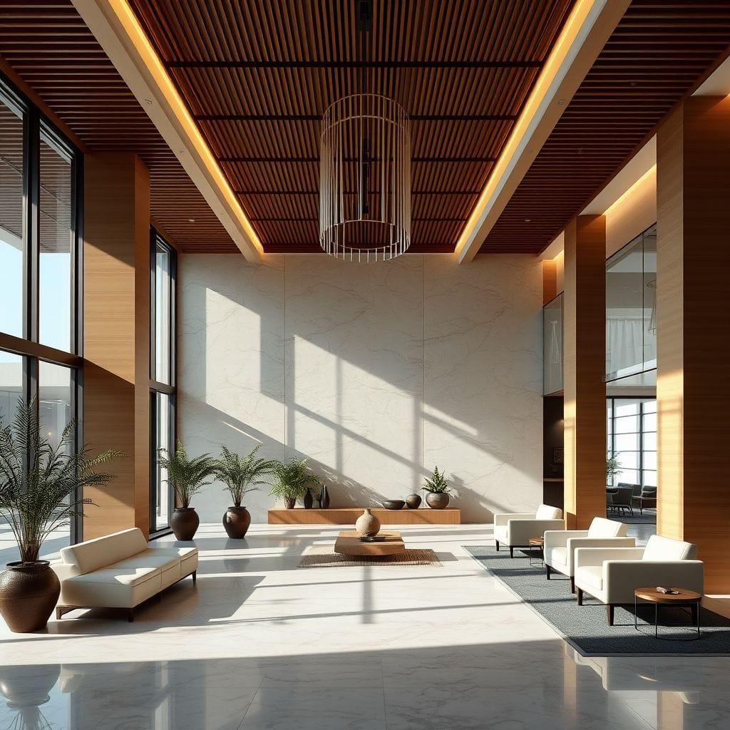 Zen Hotel Lobby design example 4