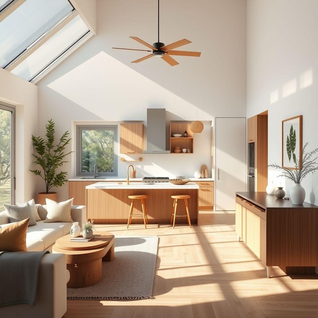 Zen Kitchen Living Combo design example 1