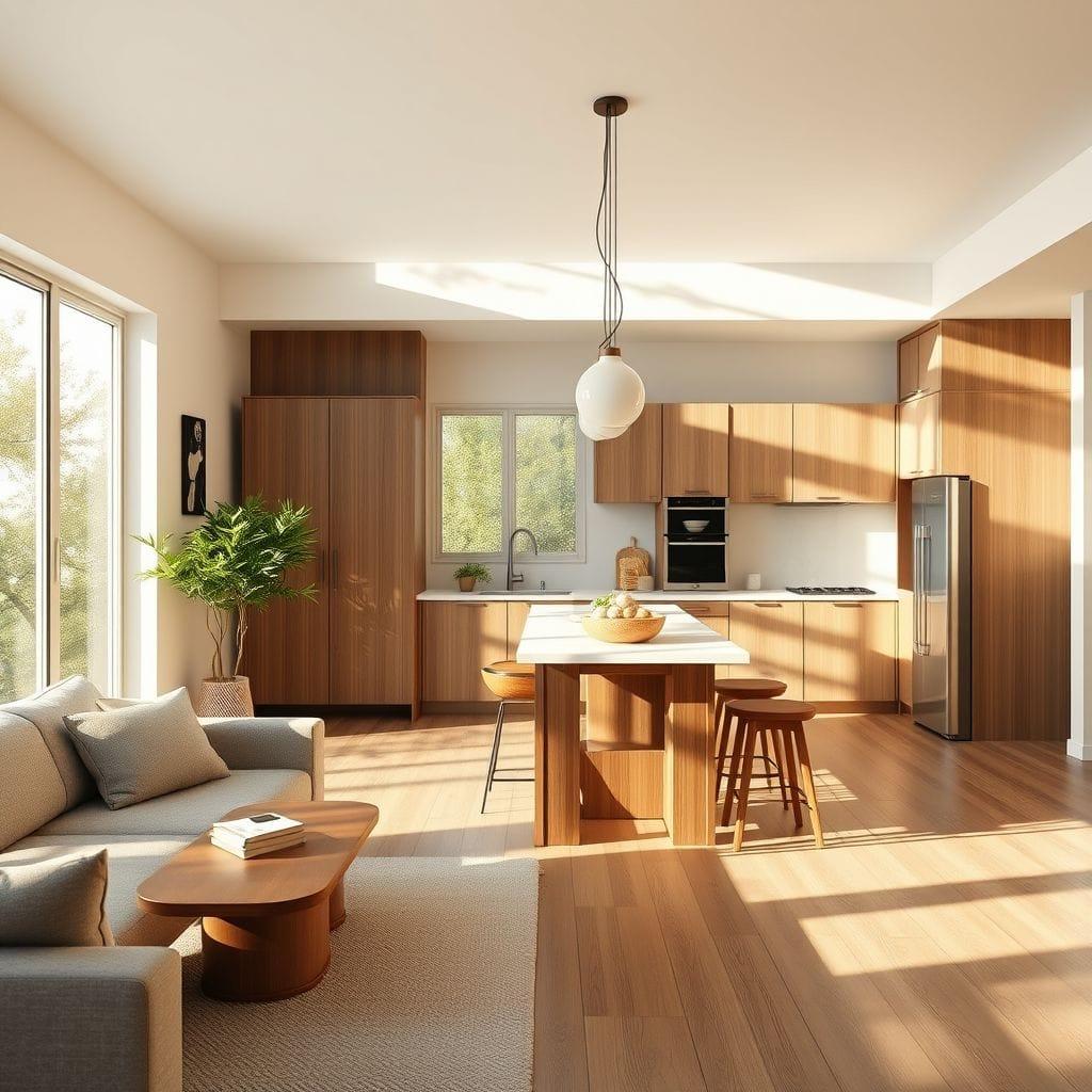 Zen Kitchen Living Combo design example 2