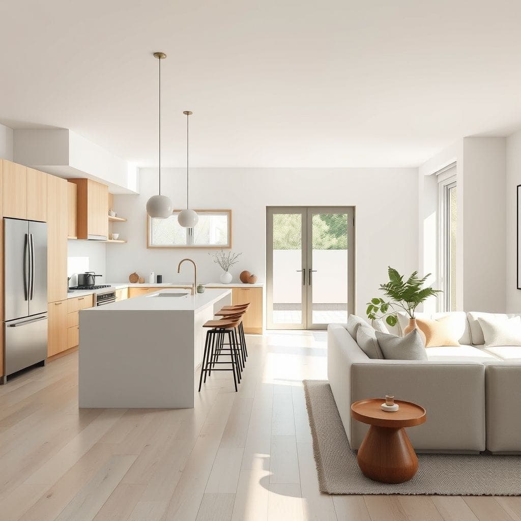 Zen Kitchen Living Combo design example 3