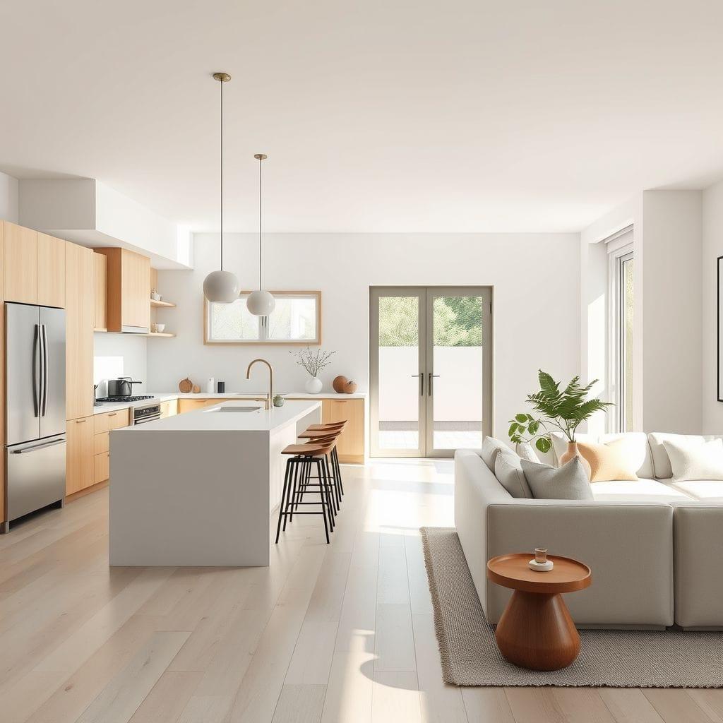 Zen Kitchen Living Combo design example 3