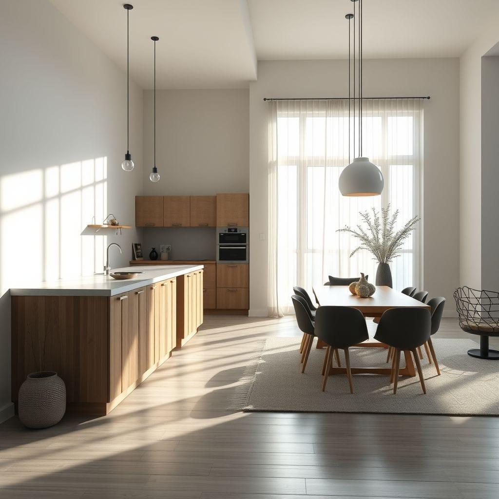 Zen Kitchen Living Combo design example 4