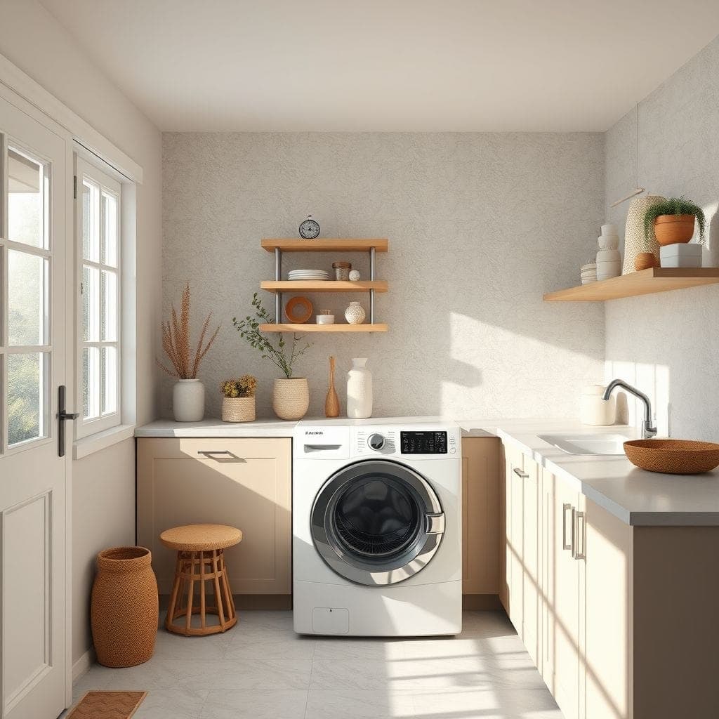 Zen Laundry Room design example 1