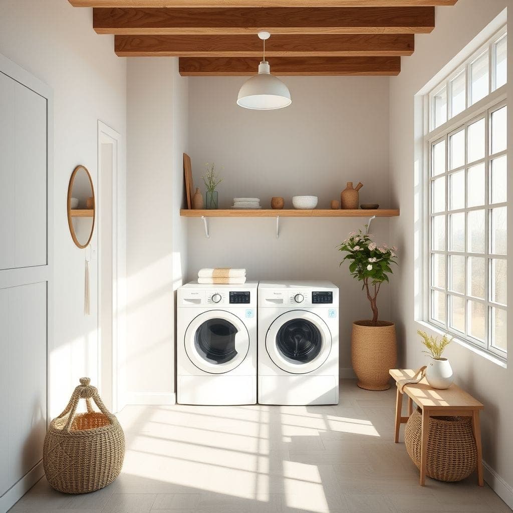 Zen Laundry Room design example 4