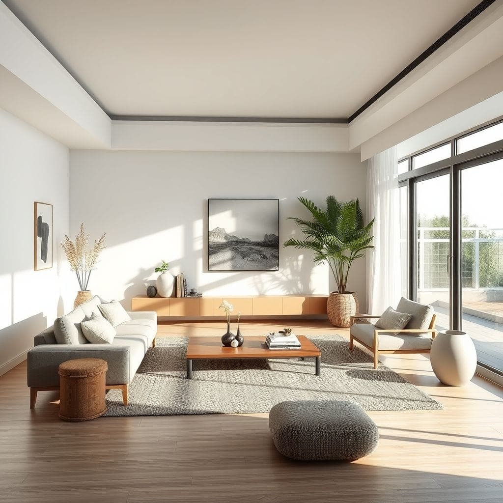 Zen Living Room design example 1