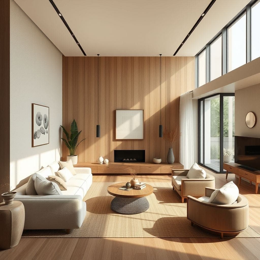 Zen Living Room design example 4