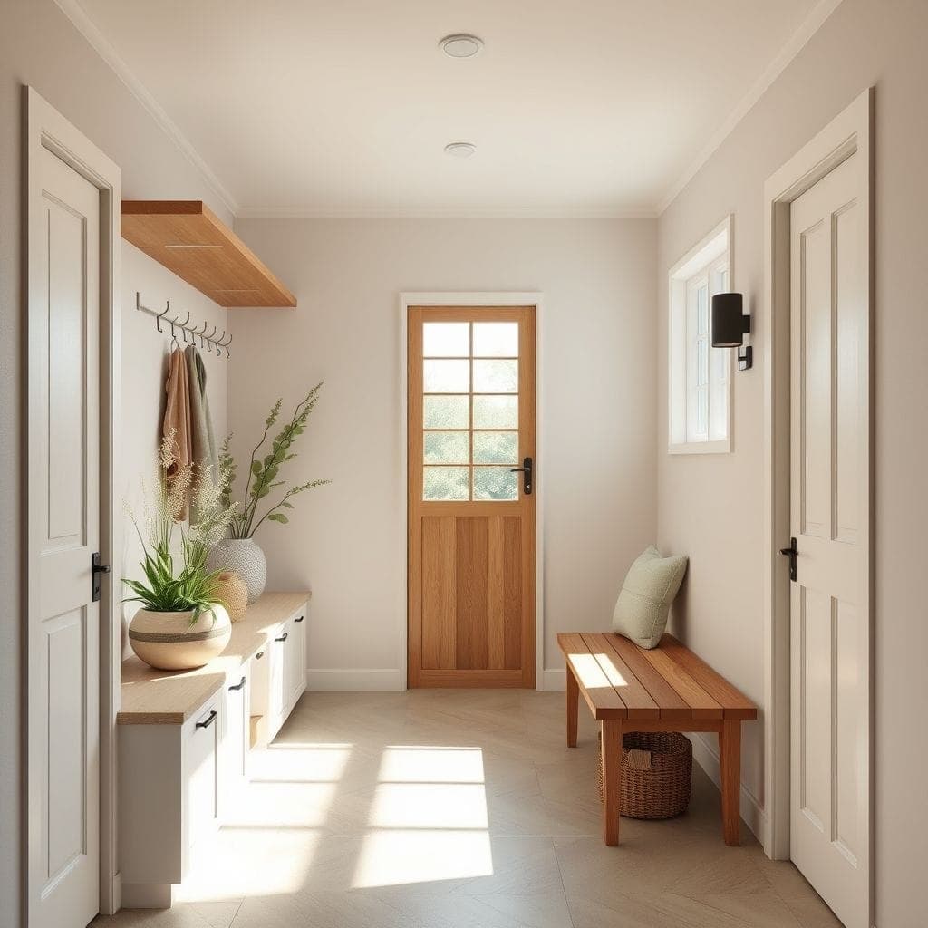 Zen Mudroom design example 2