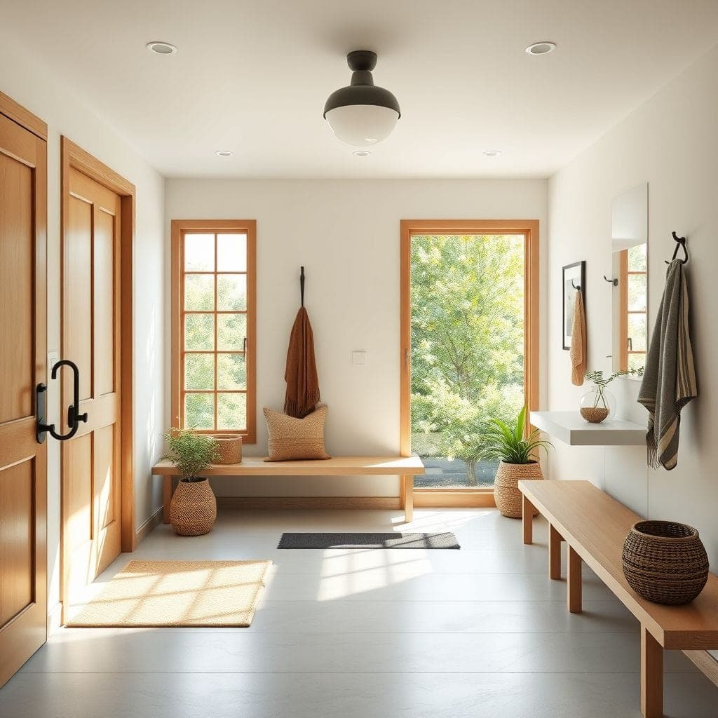 Zen Mudroom design example 4