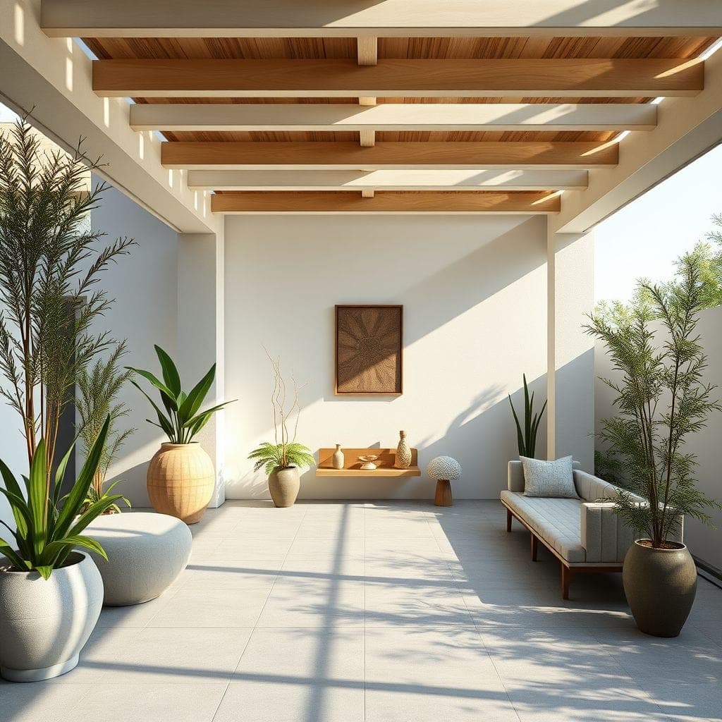 Zen Outdoor Garage design example 3