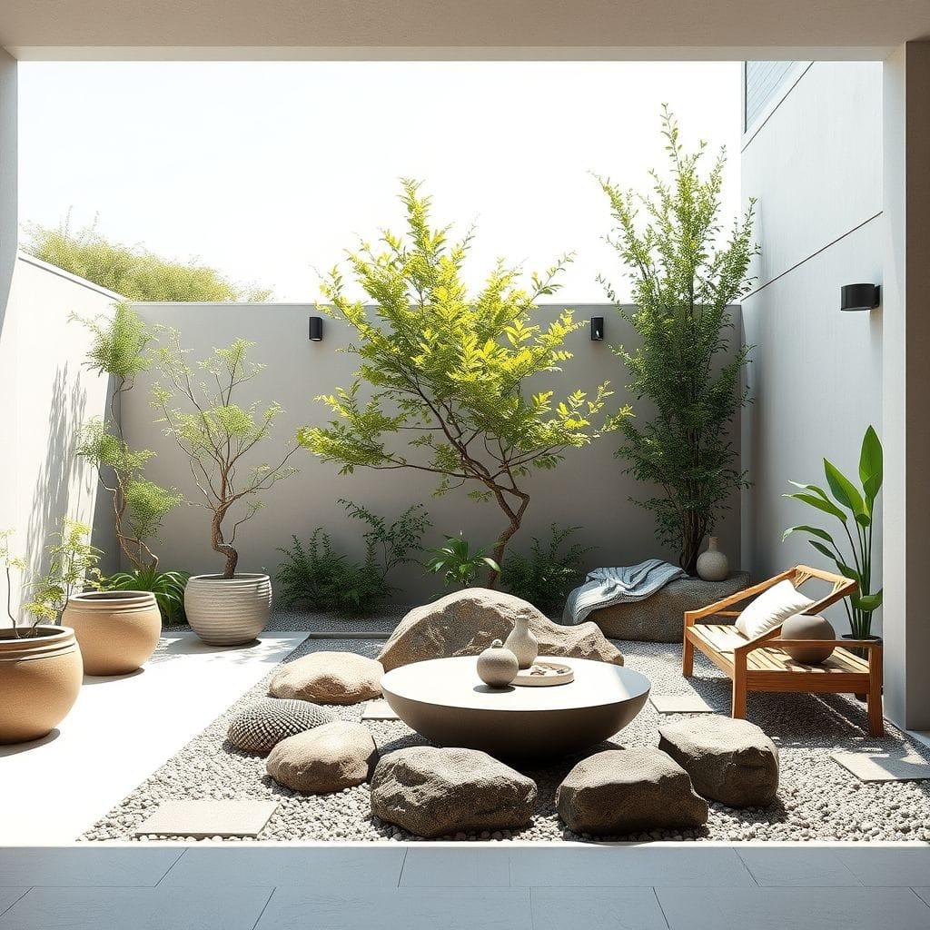 Zen Outdoor Garden design example 1