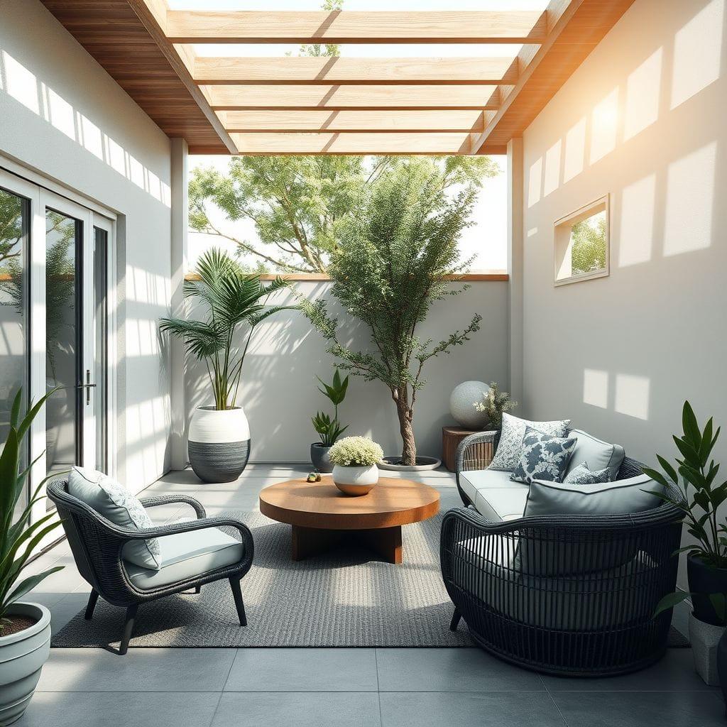 Zen Outdoor Patio design example 3