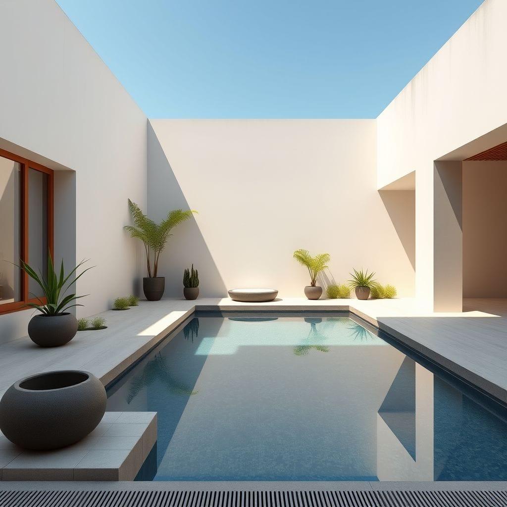 Zen Outdoor Pool Area design example 2