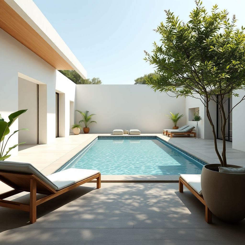 Zen Outdoor Pool Area design example 3