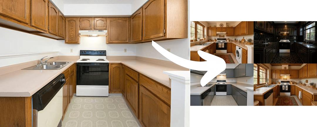 AI-generated luxury kitchen design