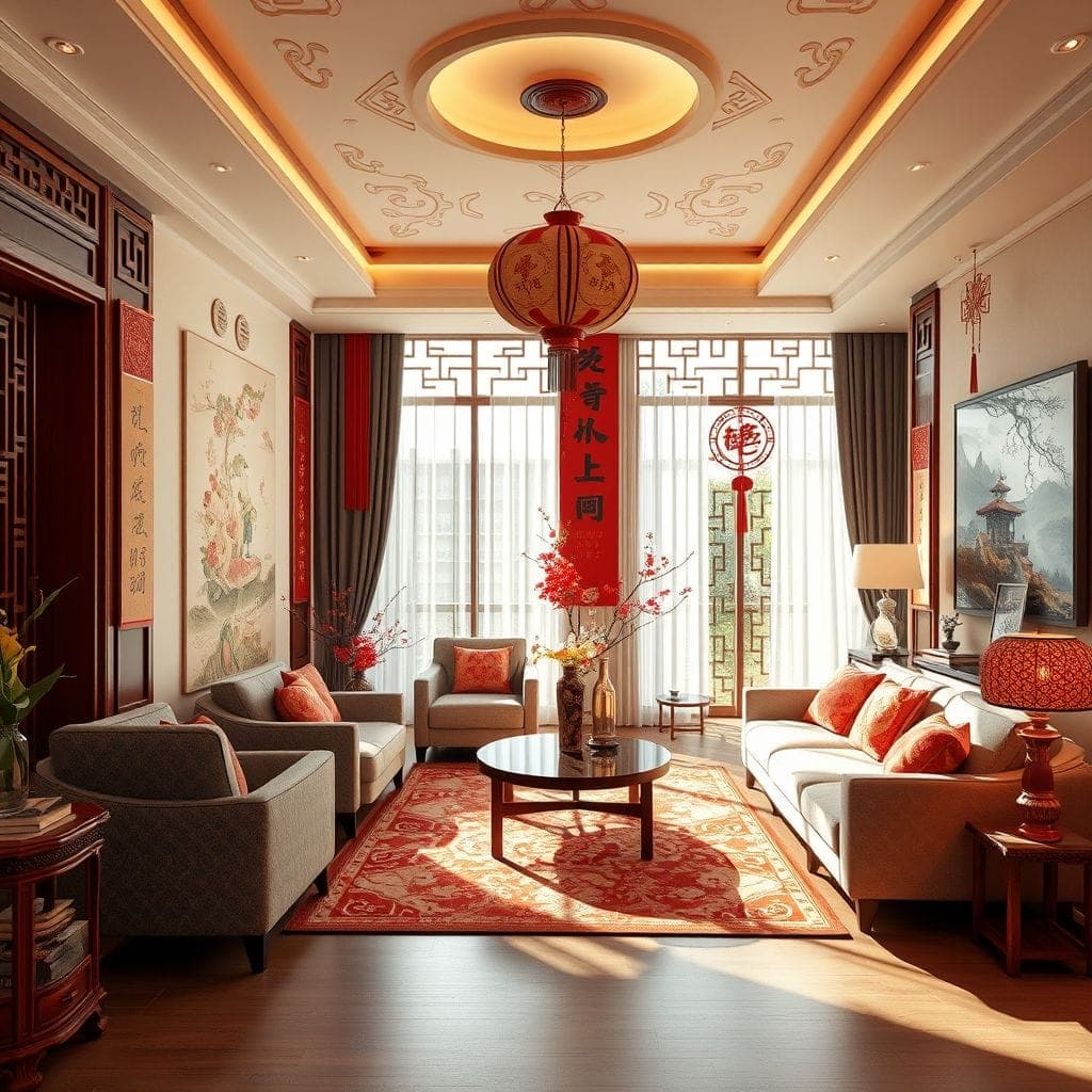 Chinese New Year entertainment room - AI Generated