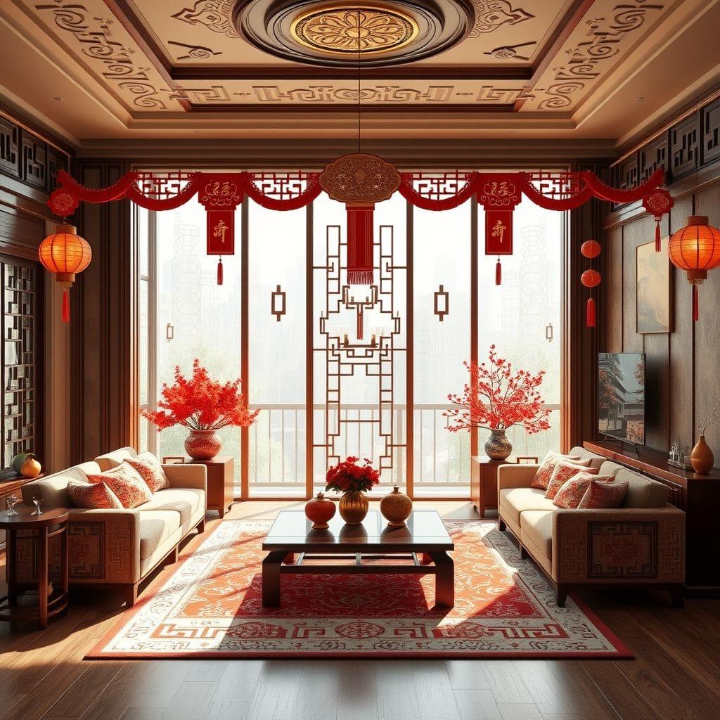 Chinese New Year entertainment room - AI Generated