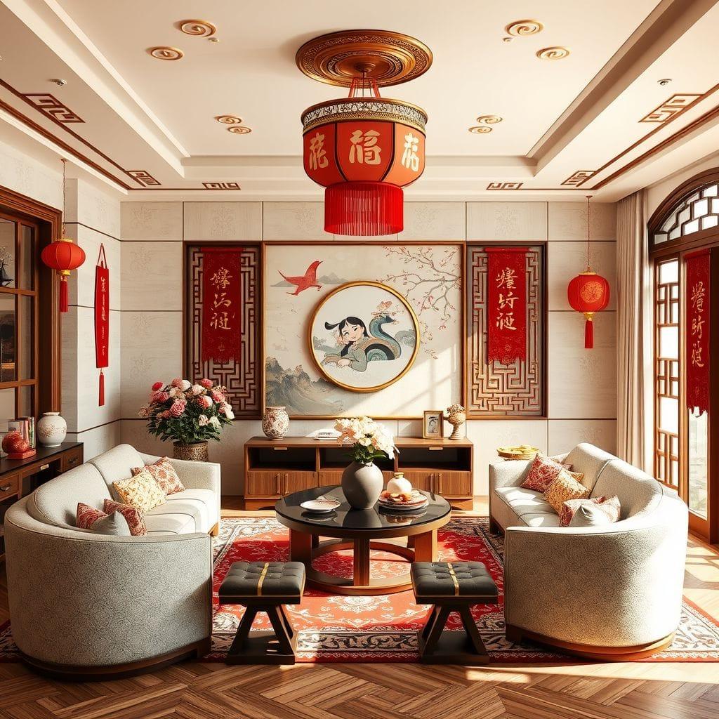 Chinese New Year entertainment room - AI Generated