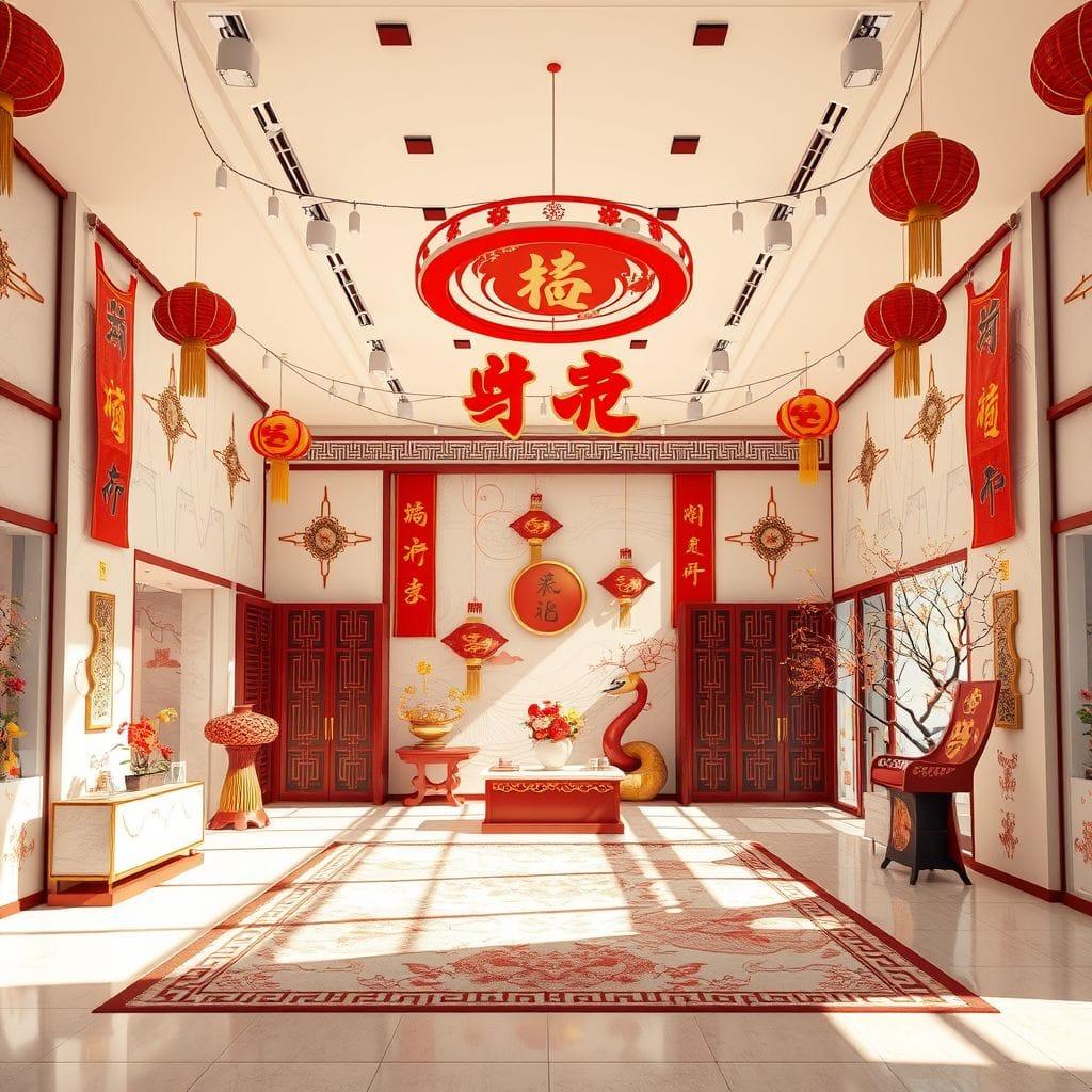Chinese New Year exhibition space - AI Generated