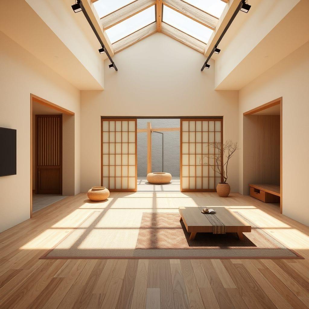 Japanese Design exhibition space - AI Generated